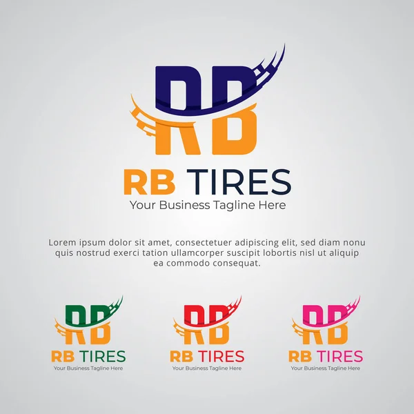 Tires Logo Template Features Bold Modern Design Sleek Tire Graphic — Stock Vector