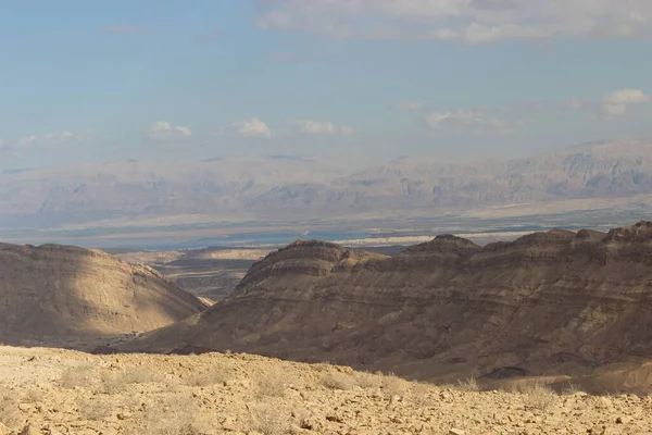 Small Makhtesh Hamakhtesh Hakatan South Dead Sea Negev Desert Israel — Stock Photo, Image