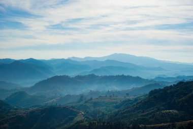 the mountain range of the natural natural background.