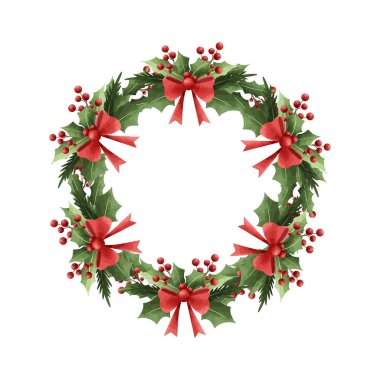 Dekorasyon vektörü çizimi olan mutlu noel kartları