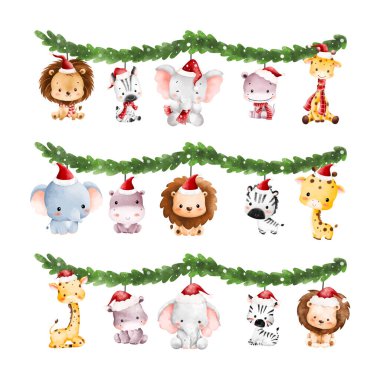 Suluboya Noel çelengi seti