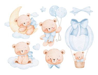 Bebek Ayılarının Bebek Boyası Çizim Teması