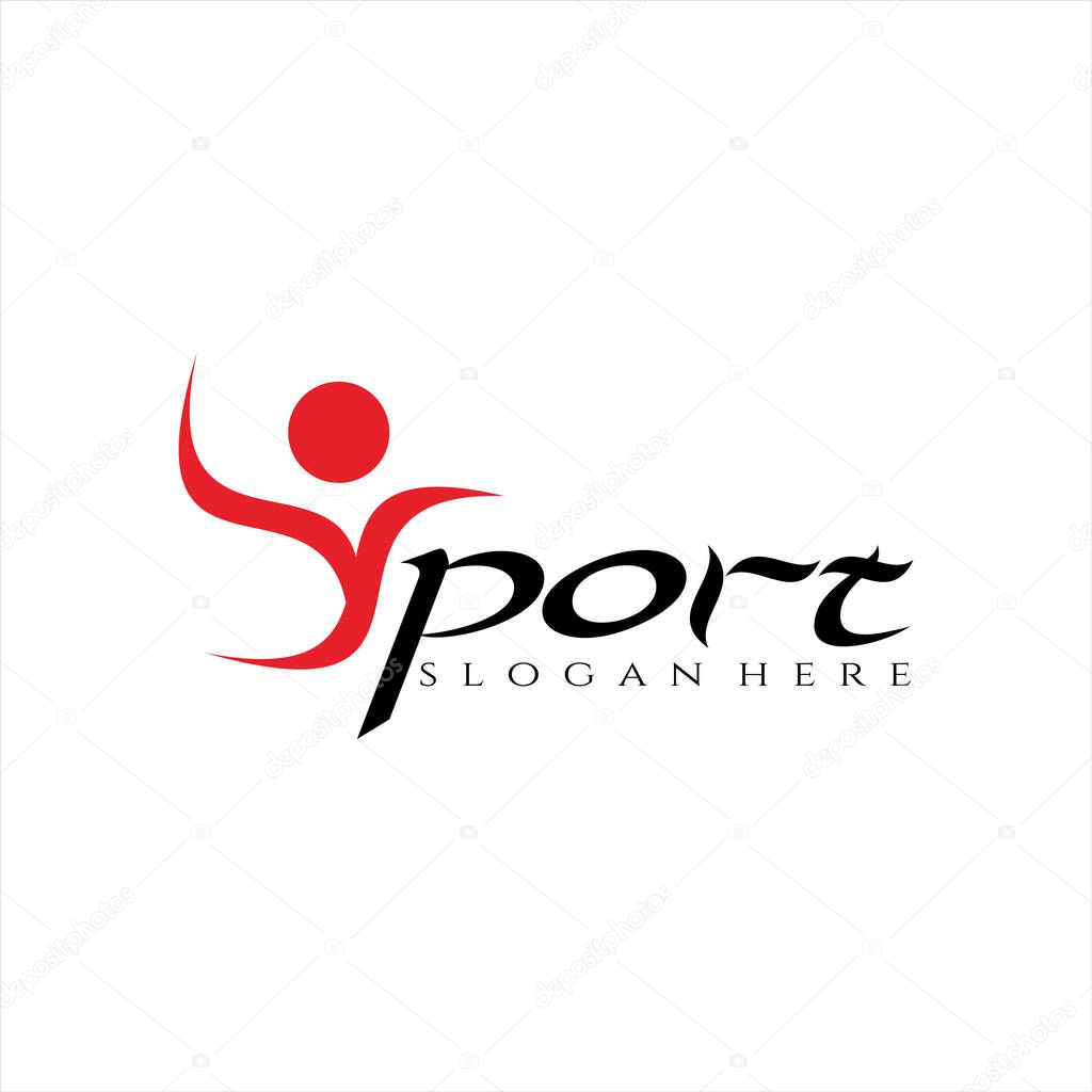 Sport logo concept vector illustration suitable for use on sport club