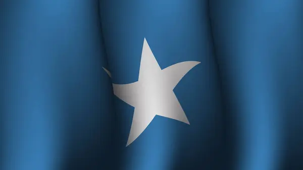 ソマリア振るフラグバックデザインベクターイラスト 祝日の日 ソマリアの独立記念日のポスターデザインに適しています — ストックベクタ