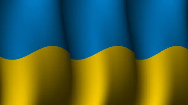 Ukraine Agitant Drapeau Fond Design Illustration Vectorielle Approprié Pour Conception — Image vectorielle
