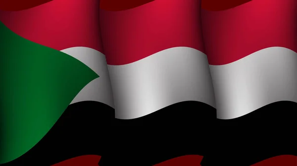 Sudan Bayram Bayram Günü Ulusal Bağımsızlık Günüyle Ilgili Poster Tasarımı — Stok Vektör