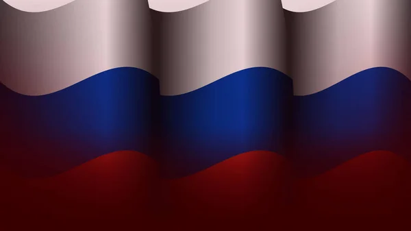 Россия Размахивая Флагом Концепция Фонового Дизайна Векторной Иллюстрации Подходит Дизайна — стоковый вектор