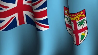 Fiji 'de poster ve sosyal medya tasarımı etkinliği için uygun olan gün batımı görünümü vektör illüstrasyonunda djibouti sallanan bayrak arka plan tasarımı