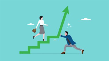 Takım çalışması desteği, iş başarısı geliştirmek için takım çalışması, performansı artırmak ve arttırmak için işbirliği, verimliliği artırmak için birlikte çalışmak, iş ekibi başarı için büyüme merdivenini inşa etti