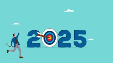 Yeni yıl 2025 hedefi, 2025 'te hedef tahtasını hedeflemeyi başardı.