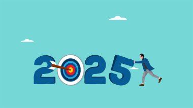 2025 hedef, 2025 yılında iş hedefine ulaşmak için yeni strateji, iş adamı 2025 'i yazmak için beş numarayı ayarladı.