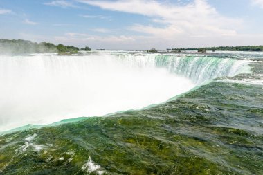 Niagara Şelalesi, Kanada - 30 Mayıs 2015: Niagara Şelalesi 'nin Kanada kısmına bakın