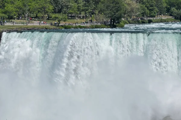 Niagara Falls Town Canada Mai 2015 Vue Partie Américaine Niagara — Photo