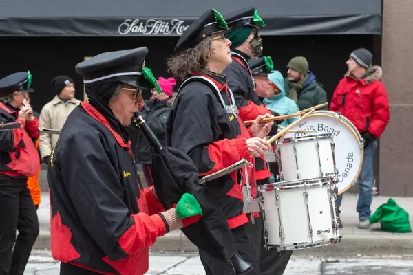 Toronto Canadá Marzo 2023 Gente Participa Desfile Del Día San — Foto de Stock