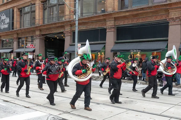 Toronto Canada March 2023 People Take Part Patrick Day Parade — Stock Photo, Image