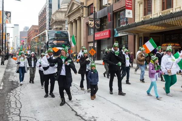 Toronto Kanada März 2023 Menschen Nehmen Der Patrick Day Parade — Stockfoto