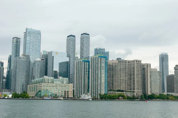 stock image Toronto, ON, Canada - August 21, 2022: View of Downtown Toronto from the Toronto Islands during Day time