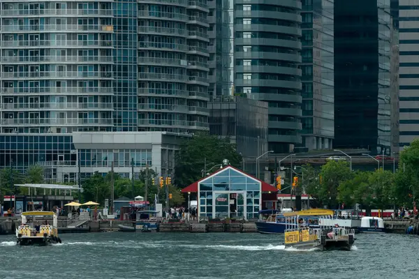Toronto Canada August 2022 View Water Taxi Boat Ontario Lake — Stock Photo, Image
