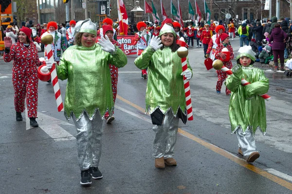 Toronto Kanada Listopada 2022 Ludzie Biorą Udział 118 Toronto Santa — Zdjęcie stockowe