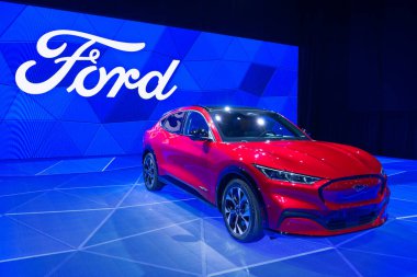 Toronto, ON, Kanada - 14 Şubat 2020: Ford Metro Toronto Kongre Merkezi 'ndeki 2020 Kanada Uluslararası Otomobil Fuarı' nda (15-25 Şubat) sunar.