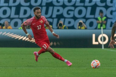 Toronto, ON, Kanada - 27 Haziran 2023: Kanada milli takımı ile Guadeloupe (D Grubu) arasındaki 2023 Concacaf Gold Cup maçı sırasında),