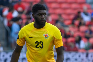 Toronto, ON, Kanada - 27 Haziran 2023: 2023 Kanada milli takımı ile Guadeloupe arasındaki 2023 Concacaf Gold Cup karşılaşmasında kaleci Davy Rouyard # 23)