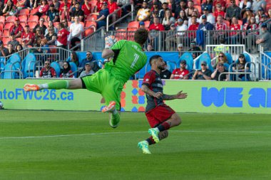 Toronto, ON, Kanada -27 Mayıs 2023: Tyler Miller # 1 numaralı kaleci