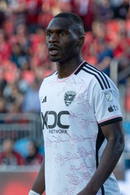 Toronto, ON, Kanada -27 Mayıs 2023: Toronto FC (Kanada) ile D.C.United (ABD) arasında oynanan MLS Normal Sezonu maçında D.C. United 'ın Christian Benteke # 20' si