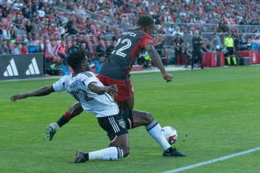 Toronto, ON, Kanada - 27 Mayıs 2023: Toronto FC 'nin 22 numaralı defans oyuncusu Richie Laryea