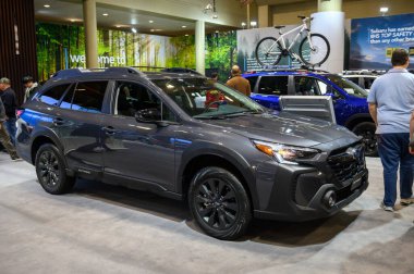 Toronto, ON, Kanada - 16 Şubat 2024: Subaru Metro Toronto Kongre Merkezi 'nde tanıtıldı