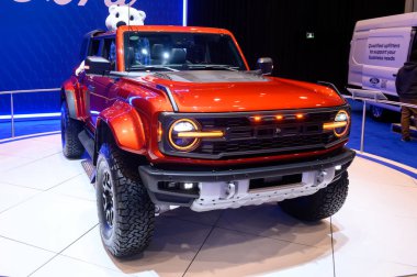 Toronto, ON, Canada - February 16, 2024: Ford is presented at the Metro Toronto Convention Centre clipart