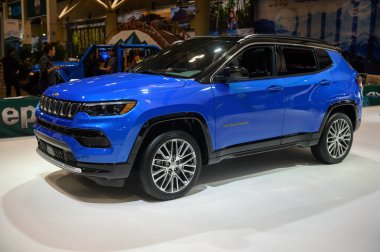 Toronto, ON, Kanada - 16 Şubat 2024: Metro Toronto Kongre Merkezi 'nde cip sunuldu