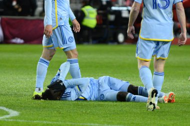 Toronto, ON, Kanada -23 Mart 2024: Tristan Muyumba # 8 Atlanta United defans oyuncusu Toronto FC (Kanada) ile Atlanta United (ABD) arasında oynanan MLS Normal Sezonu karşılaşması sırasında sahada (Skoru 2: 0))