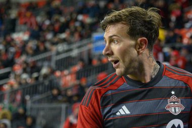 Toronto, ON, Kanada -23 Mart 2024:) Toronto FC 'nin 10 numaralı forveti Toronto FC (Kanada) ile Atlanta United (ABD) arasındaki MLS Normal Sezonu maçı sırasında BMO Field' da (Skoru 2: 0))
