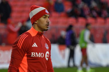 Toronto, ON, Kanada -23 Mart 2024: Greg Ranjitsingh # Toronto FC 'nin kalecisi Toronto FC (Kanada) ile Atlanta United (ABD) arasında oynanan MLS Normal Sezonu maçından önce (Score 2: 0))