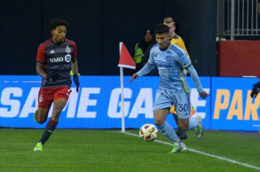 Toronto, ON, Kanada - 23 Mart 2024: Elio Nicolas de Araujo Firmino # 30 Atlanta United forveti