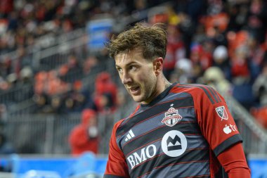 Toronto, ON, Kanada -23 Mart 2024:) Toronto FC 'nin 10 numaralı forveti Toronto FC (Kanada) ile Atlanta United (ABD) arasındaki MLS Normal Sezonu maçı sırasında BMO Field' da (Skoru 2: 0))