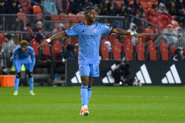 Toronto, ON, Kanada - 11 Mayıs 2024: Toronto FC (Kanada) ile New York City FC (ABD) arasında oynanan maçta Andrs Perea # 8 New York City FC 'nin orta saha oyuncusu.