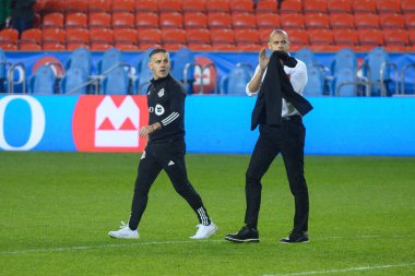 Toronto, ON, Kanada - 11 Mayıs 2024: Toronto FC 'nin baş antrenörü John Herdman Toronto FC (Kanada) ile New York City FC (ABD) arasında oynanan maçın ardından