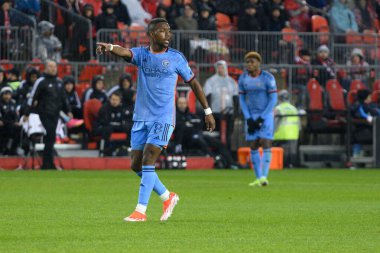 Toronto, ON, Kanada - 11 Mayıs 2024: Toronto FC (Kanada) ile New York City FC (ABD) arasında oynanan maçta Andrs Perea # 8 New York City FC 'nin orta saha oyuncusu.
