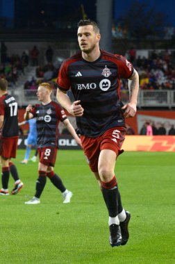 Toronto, ON, Kanada - 11 Mayıs 2024: Toronto FC 'nin Toronto FC (Kanada) ile New York City FC (ABD) arasındaki maçta Kevin Long # 5 numaralı defans oyuncusu
