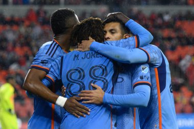 Toronto, ON, Kanada - 11 Mayıs 2024: New York City FC 'nin 88 numaralı forveti, Toronto FC (Kanada) ile New York City FC (ABD) arasında oynanan maçta attığı golü kutluyor.