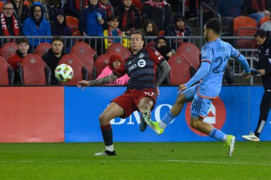 Toronto, ON, Kanada - 11 Mayıs 2024: Toronto FC 'de Toronto FC (Kanada) ile New York City FC (ABD) arasında oynanan maçta Federico Bernardeschi # 10 forvet