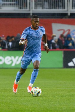 Toronto, ON, Kanada - 11 Mayıs 2024: Toronto FC (Kanada) ile New York City FC (ABD) arasında oynanan maçta Andrs Perea # 8 New York City FC 'nin orta saha oyuncusu.