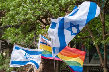 Toronto, ON, Kanada 30 Haziran 2024: 2024 Geleneksel Onur Yürüyüşü katılımcısı.