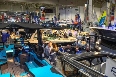 Toronto, ON, Kanada 18 Ocak 2025: 57. Toronto Uluslararası Boat Show Sergisi..