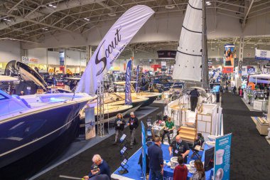 Toronto, ON, Kanada 18 Ocak 2025: 57. Toronto Uluslararası Boat Show Sergisi..