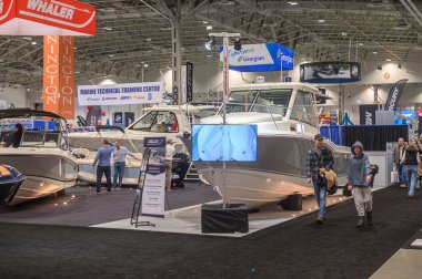 Toronto, ON, Kanada 18 Ocak 2025: 57. Toronto Uluslararası Boat Show Sergisi..