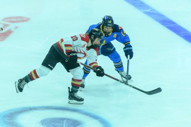 Toronto, ON, Kanada 1 Şubat 2025: # 10 Alexa Vasko Ottawa Charge forveti Toronto Sceptres Ottawa Charge maçında Coca-Cola Coliseum 'da (Skor 4-2 Toronto Asası) kazandı.).