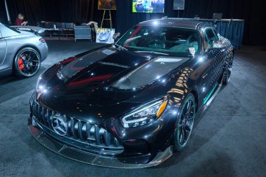 Toronto, ON, Kanada - 14 Şubat 2025: 2021 Mercedes-AMG GT Black Serisi 